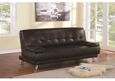 Image for Pierre Tufted Upholstered Sofa Bed Brown