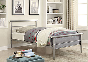 Image for Silver Twin Size Bed