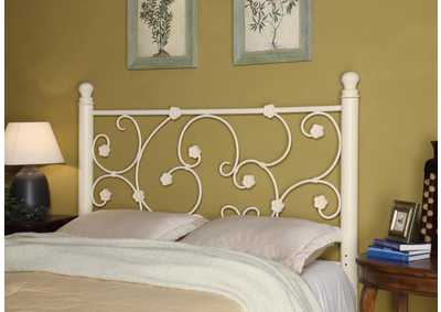 Image for Chelsea Full/Queen Headboard With Floral Pattern White