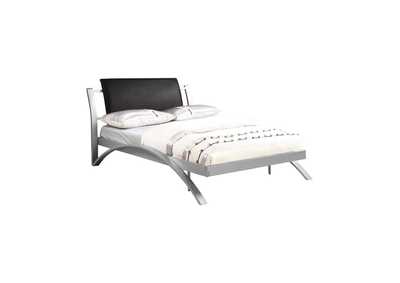 LeClair Contemporary Black and Silver Youth Full Bed,Coaster Furniture