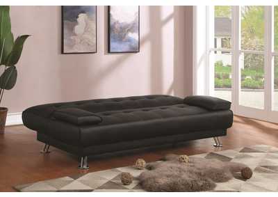 Pierre Tufted Upholstered Sofa Bed Black,Coaster Furniture
