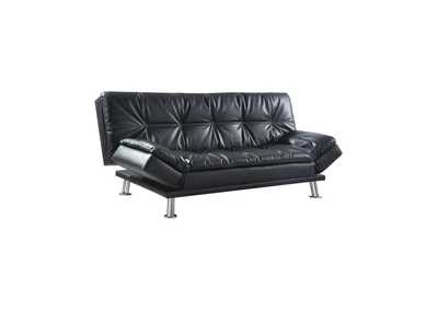 Image for Dilleston Tufted Back Upholstered Sofa Bed Black