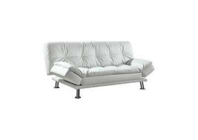 Image for Dilleston Tufted Back Upholstered Sofa Bed White