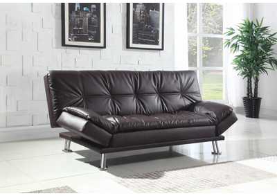 Dilleston Tufted Back Upholstered Sofa Bed Brown,Coaster Furniture