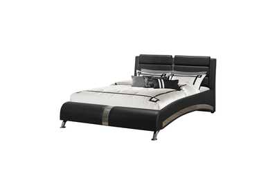 Image for Jeremaine Eastern King Upholstered Bed Black