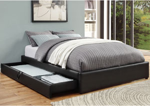 Image for Rich Black Queen Storage Bed