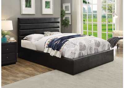 Image for Riverbend Full Upholstered Storage Bed Black