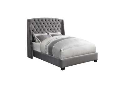 Pissarro Queen Tufted Upholstered Bed Grey