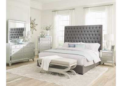 Image for Camille Grey Upholstered King Bed