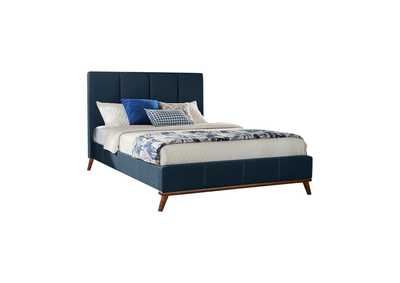 Image for Charity Blue Upholstered King Bed