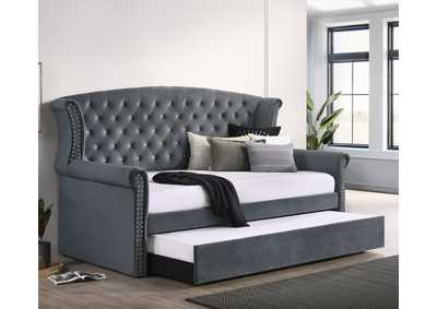 Image for Scarlett Upholstered Tufted Twin Daybed with Trundle