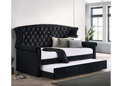 Image for Scarlett Upholstered Tufted Twin Daybed with Trundle