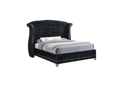 Image for Barzini Black Upholstered California King Bed