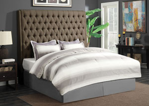 Image for Brown Eastern King Upholstered/Platform Bed