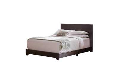 Image for Dorian Brown Faux Leather Upholstered Full Bed