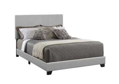 Image for Silver Chalice Dorian Grey Faux Leather Upholstered Queen Bed