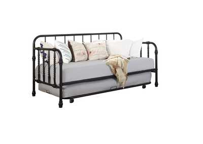 Marina Twin Metal Daybed with Trundle Black,Coaster Furniture