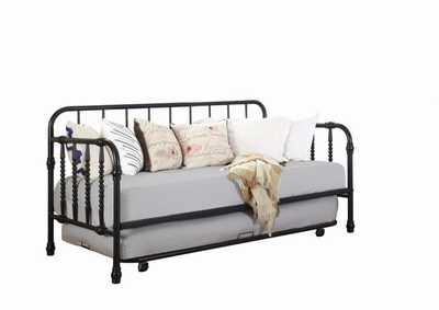 Image for Marina Twin Metal Daybed with Trundle Black