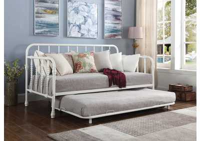 Image for Marina Twin Metal Daybed with Trundle White