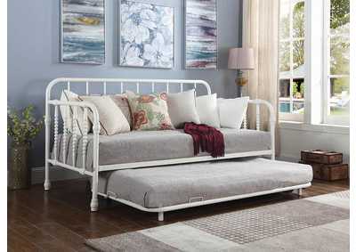Mist Gray Traditional White Metal Daybed,Coaster Furniture