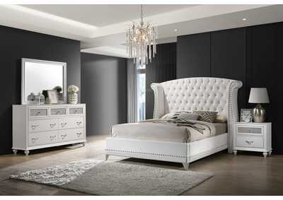 Image for Barzini Upholstered Tufted Bedroom Set White