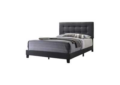 Image for Mapes Upholstered Tufted Full Bed Charcoal