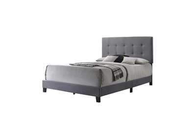 Image for Mapes Tufted Upholstered Queen Bed Grey