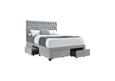 Image for Soledad Full 4-Drawer Button Tufted Storage Bed Beige