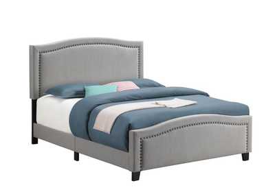 Image for Hamden Full Upholstered Panel Bed Mineral