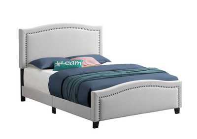 Image for Hamden Queen Upholstered Panel Bed Beige