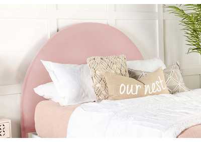 Image for June Upholstered Arched Twin Headboard Blush