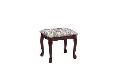 Minnette 2-piece Vanity Set with Upholstered Stool Brown Red,Coaster Furniture