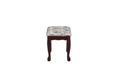 2-piece Vanity Set with Upholstered Stool Brown Red,Coaster Furniture