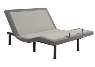 Image for Negan California King Adjustable Bed Base Grey and Black
