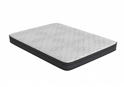 Image for Evie 9.25" Eastern King Mattress White and Black