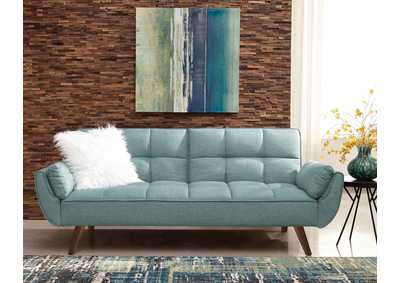 Image for Caufield Biscuit-tufted Sofa Bed Turquoise Blue