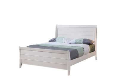 Image for White Selena Twin Sleigh Bed