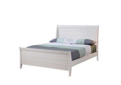 Image for Selena Twin Sleigh Platform Bed Buttermilk