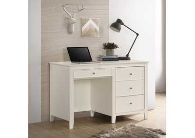 White Selena Contemporary White Desk