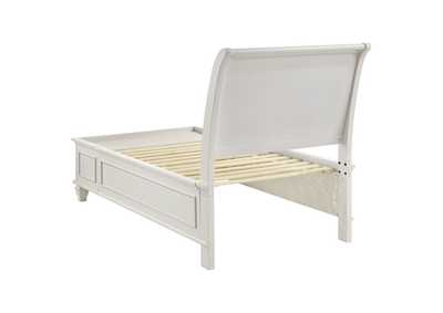 Selena Twin Sleigh Bed with Footboard Storage Buttermilk,Coaster Furniture
