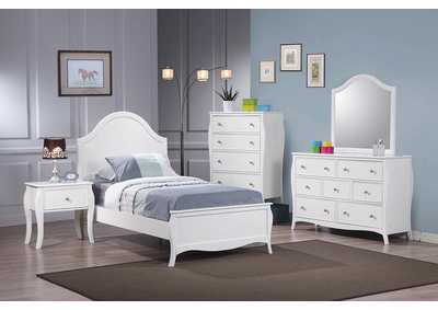 Image for Dominique French Country White Full Four-Piece Set