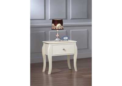 Image for Dominique 1-drawer Nightstand White