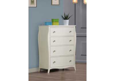 Image for Dominique 4-drawer Chest White