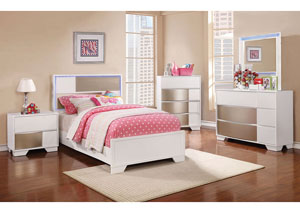 Image for Blanco/Sterling Full Panel Bed