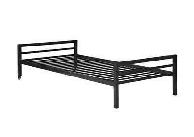 Hadley Platform Twin Bed with Casters Gunmetal,Coaster Furniture