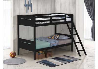 Littleton Littleton Twin/Twin Bunk Bed Black,Coaster Furniture