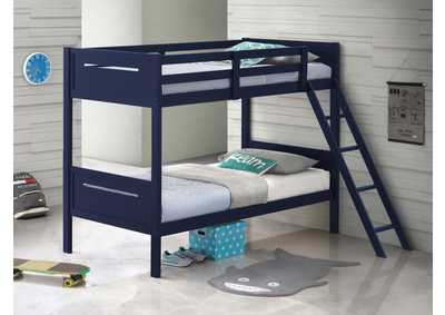 Image for Littleton Twin - Twin Bunk Bed Blue