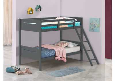 Littleton Twin/Twin Bunk Bed Grey,Coaster Furniture