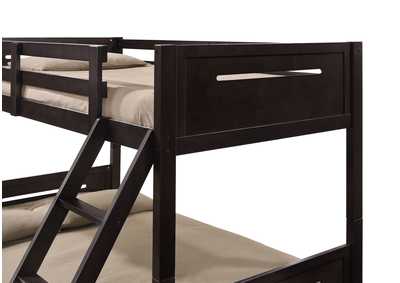 Littleton Littleton Twin/Full Bunk Bed Espresso,Coaster Furniture