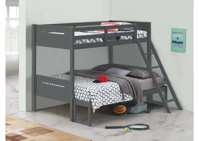 Image for Littleton Twin/Full Bunk Bed Grey